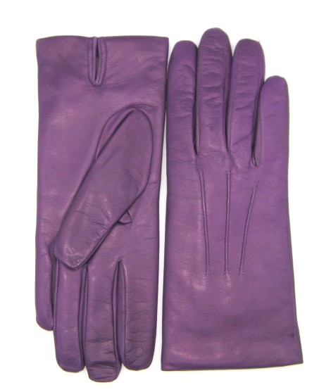 Sermoneta Gloves Guanto in Capretto 2bt con 3 cordoni fod. cashmere Viola Acquista Ora