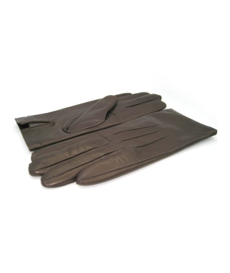 Sermoneta Gloves Guanto in Capretto 2bt con 3 cordoni fod. cashmere T.Moro Novità