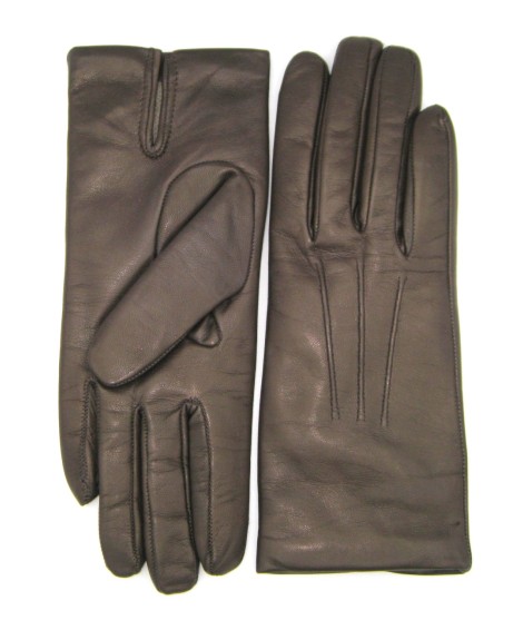 Sermoneta Gloves Guanto in Capretto 2bt con 3 cordoni fod. cashmere T.Moro Novità