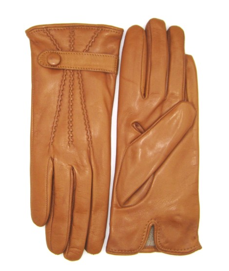 Sermoneta Gloves Guanto in Nappa con cinturino fod cashmere Tan Online