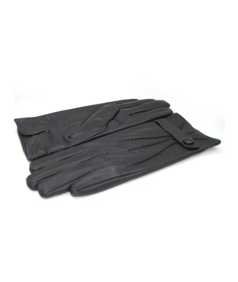 Sermoneta Gloves Guanto in Nappa con cinturino fod cashmere Navy Outlet
