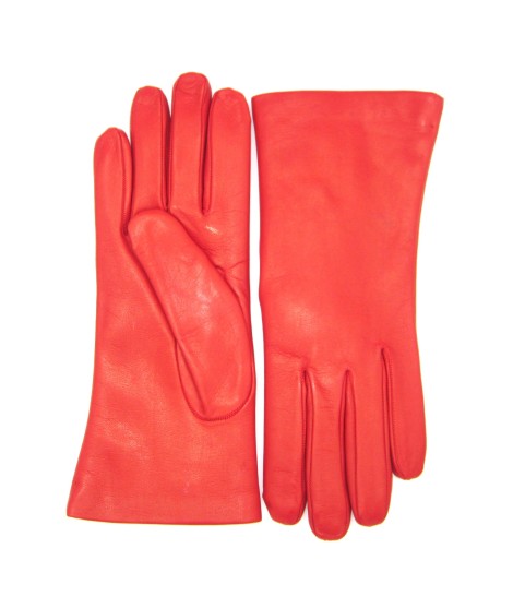 Sermoneta Gloves Guanto Nappa foderato Lapin Rosso Grande vendita