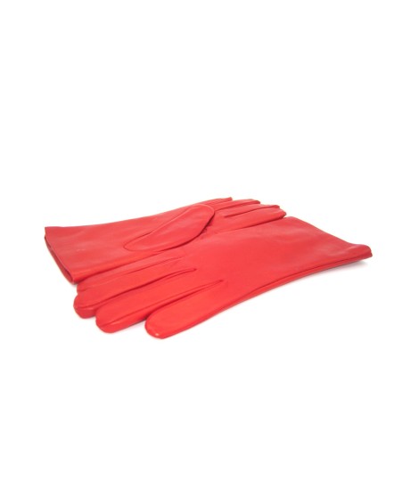 Sermoneta Gloves Guanto Nappa foderato Lapin Rosso Grande vendita
