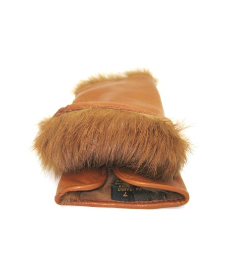Sermoneta Gloves Manicotto in Nappa 2bt foderato in Lapin Tan Cyber Monday