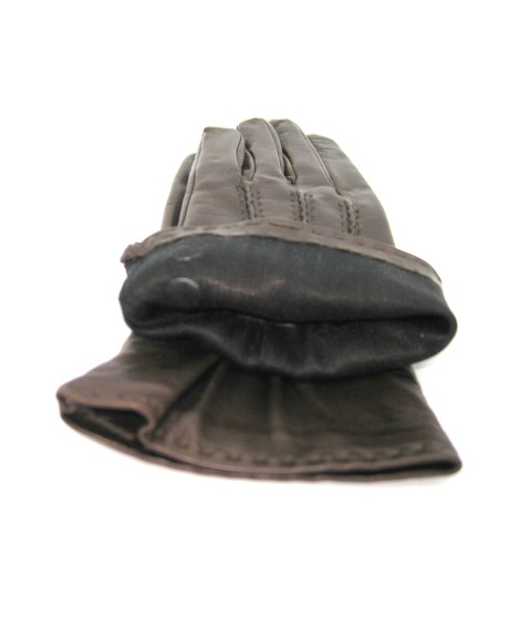 Sermoneta Gloves Guanto Nappa 4bt con bottoncini fod.seta T.Moro Smaltimento dello stoccaggio