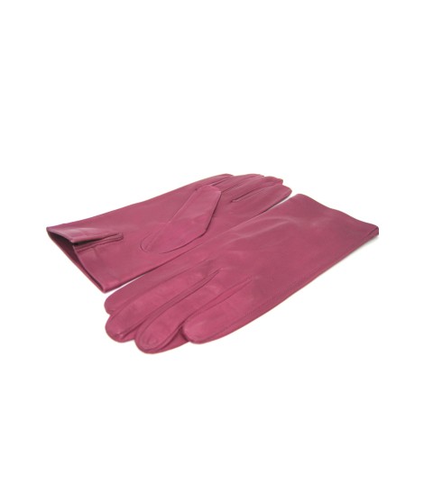 Sermoneta Gloves Guanto Nappa fodera seta Magenta Vendita calda