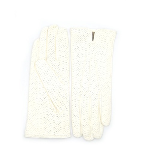 Sermoneta Gloves Guanti Nappa foderato cashmere Bianco Offerta migliore