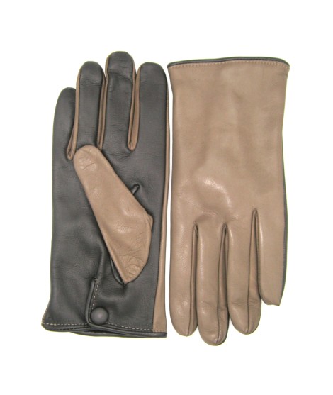 Sermoneta Gloves Guanto in Nappa fodera cashmere Touch screen Fango/Moro Offerte giornaliere