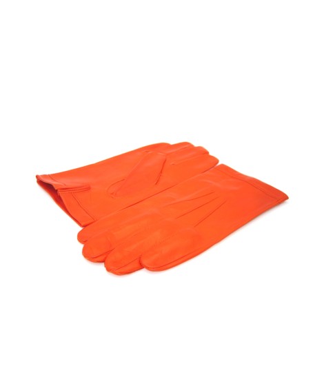 Sermoneta Gloves Guanto in Nappa foderato seta Arancio Offerte speciali