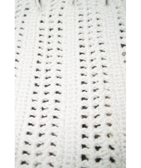 Sermoneta Gloves Guanto Guida con palmo in Nappa e dorso in Crochet Fango Sconti VIP