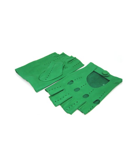 Sermoneta Gloves Guanto Guida in Nappa mezze dita Verde Smeraldo Fino al 60% di sconto