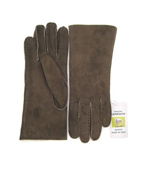 Sermoneta Gloves Guanto Montone cucito a mano T.Moro Prezzo Ridotto