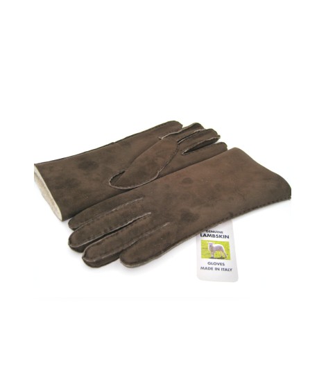 Sermoneta Gloves Guanto Montone cucito a mano T.Moro Prezzo Ridotto