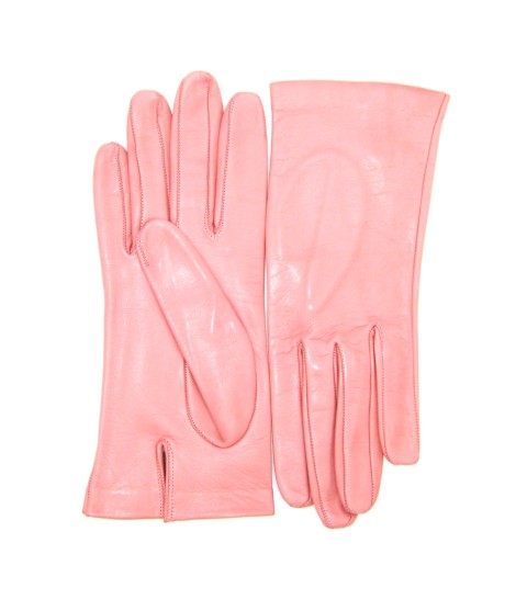 Sermoneta Gloves Guanto Nappa fodera seta Bubble gum Sconto