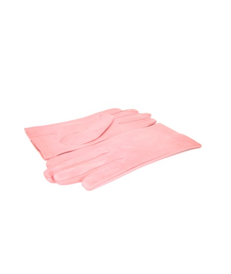 Sermoneta Gloves Guanto Nappa fodera seta Bubble gum Sconto