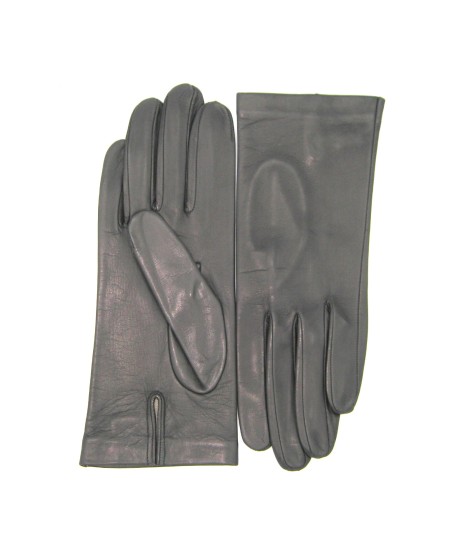 Sermoneta Gloves Guanto Nappa fodera seta Grigio scuro Online
