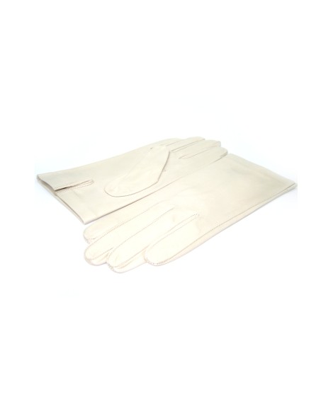 Sermoneta Gloves Guanto Nappa fodera seta Panna Hotsell
