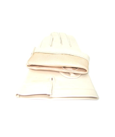 Sermoneta Gloves Guanto Nappa fodera seta Panna Hotsell