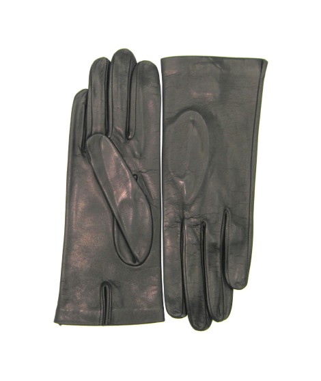 Sermoneta Gloves Guanto Nappa fodera seta Nero Saldi Di Fabbrica