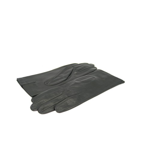 Sermoneta Gloves Guanto Nappa fodera seta Nero Saldi Di Fabbrica