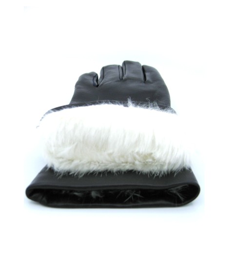 Sermoneta Gloves Guanto Nappa foderato Lapin Navy Vendite Flash
