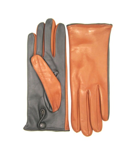 Sermoneta Gloves Guanto Nappa fodera cashmere Touch Screen Tan/Moro In Saldo