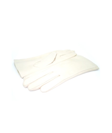 Sermoneta Gloves Guanto Nappa foderato Lapin Panna Latest fashion