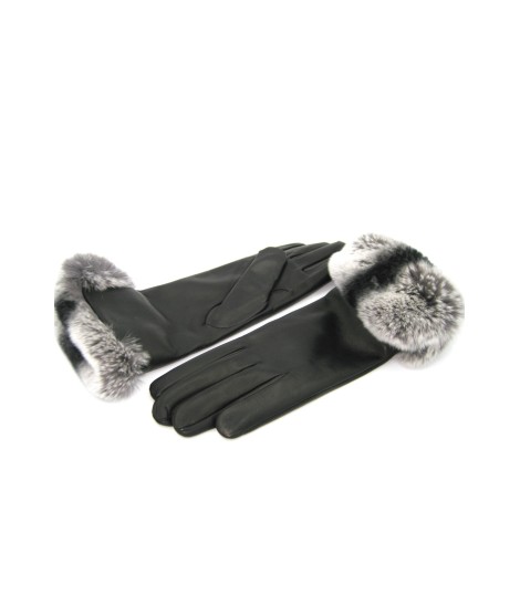 Sermoneta Gloves Guanto Nappa con risvolto Rex fodera cashmere. Nero Comprane uno, ottenene uno gratis