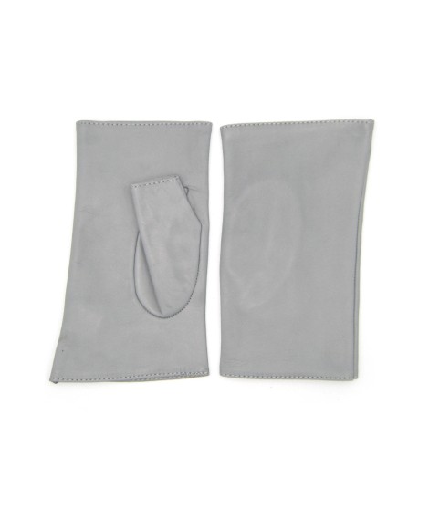 Sermoneta Gloves Manicotto in Nappa 2bt foderato seta Grigio Perla Offerte giornaliere