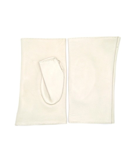 Sermoneta Gloves Manicotto in Nappa 2bt foderato seta Panna Enormi risparmi