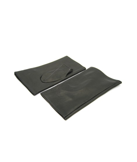 Sermoneta Gloves Manicotto in Nappa 2bt foderato seta Nero Sconti VIP