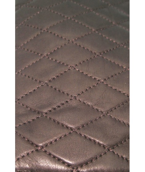 Sermoneta Gloves Guanto trapuntato 2bt fodera cashmere T.Moro Ultimi tre giorni