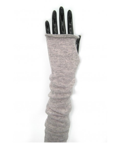 Sermoneta Gloves Manicotto in 100%cashmere 10bt Grigio chiaro Fino al 65% di sconto