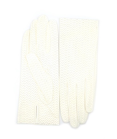 Sermoneta Gloves Guanto in Nappa sfoderato Bianco In Linea