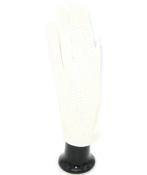 Sermoneta Gloves Guanto in Nappa sfoderato Bianco In Linea