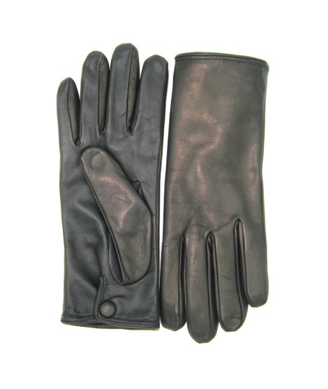 Sermoneta Gloves Guanti in Nappa fod. cashmere con bottone Touch Screen Nero Convenienza
