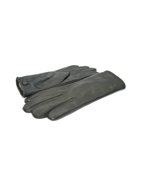 Sermoneta Gloves Guanti in Nappa fod. cashmere con bottone Touch Screen Nero Convenienza