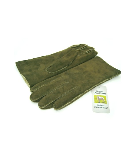 Sermoneta Gloves Guanto Montone cucito a mano Loden Presa