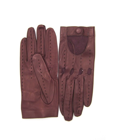 Sermoneta Gloves Guanto Guida in Nappa sfoderato dita intere Bordeaux Vendita Economica