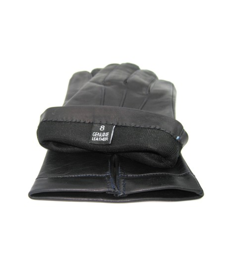 Sermoneta Gloves Guanto in Nappa foderato seta Navy Offerta natalizia