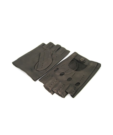Sermoneta Gloves Guanto Guida in Nappa mezze dita T.Moro Latest stili