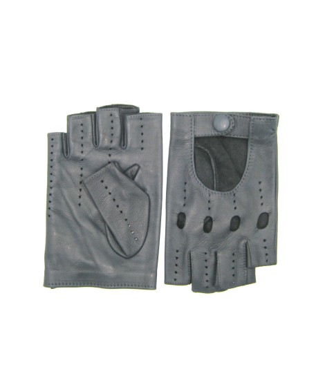 Sermoneta Gloves Guanto Guida in Nappa mezze dita Grigio Promozione temporanea