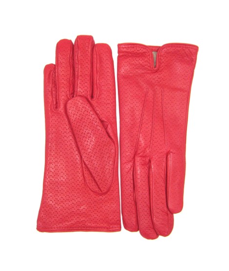 Sermoneta Gloves Guanti in Nappa foderato cashmere Rosso Vendita calda