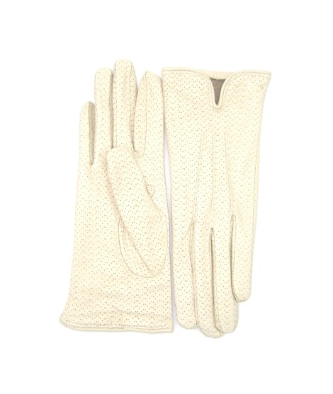 Sermoneta Gloves Guanti in Nappa foderato cashmere Panna Offerta migliore