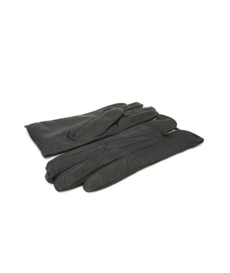 Sermoneta Gloves Guanti in Nappa foderato cashmere Nero Latest fashion