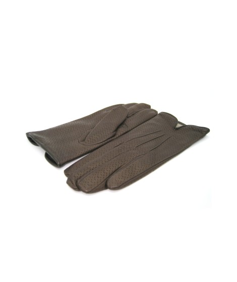 Sermoneta Gloves Guanti in Nappa foderato cashmere Testa di Moro Online Outlet