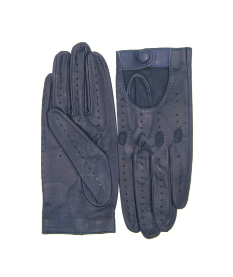 Sermoneta Gloves Guanto Guida in Nappa sfoderato dita intere Navy Offerte speciali