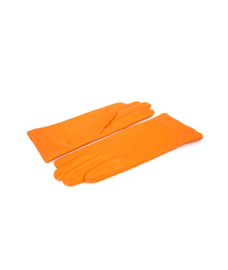 Sermoneta Gloves Guanto in Nappa foderato cashmere Arancio Ultimo giorno