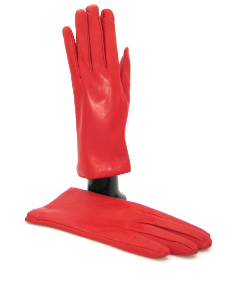 Sermoneta Gloves Guanto Nappa foderato cashmere Rosso Only for today