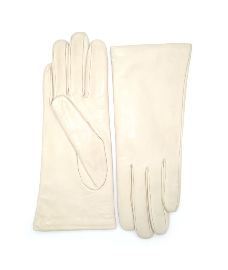 Sermoneta Gloves Guanto Nappa foderato cashmere Panna Super sconto